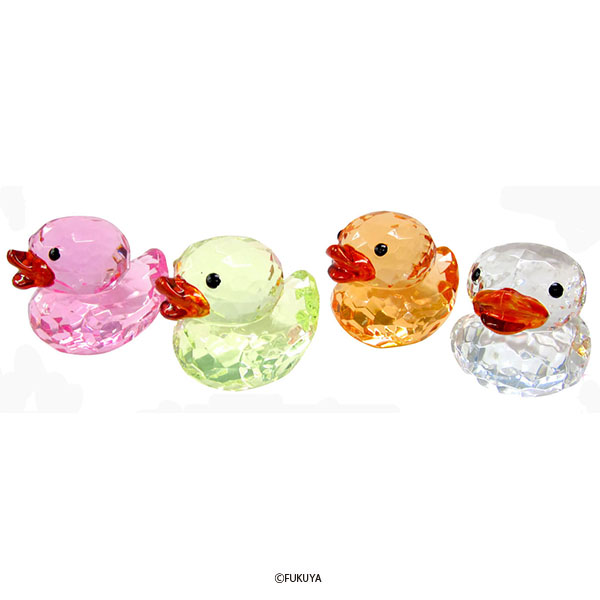 ACRYLIC DIAMOND CUT DUCK BIG (without painting)