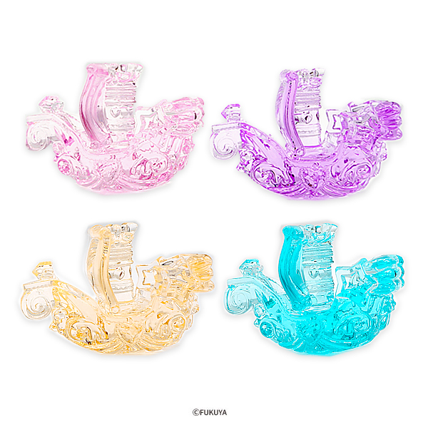 ACRYLIC DIAMOND CUT PRINCESS SHIP BIG