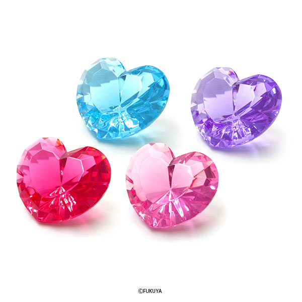 ACRYLIC DIAMOND CUT HEART MEGA BIG