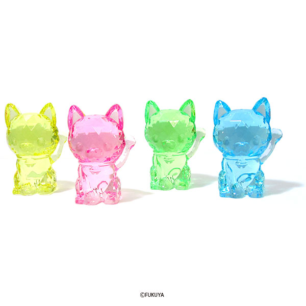 ACRYLIC DIAMOND CUT LUCKY CAT BIG
