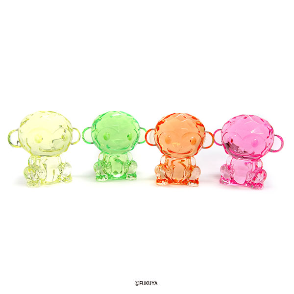 ACRYLIC DIAMOND CUT MONKEY BIG