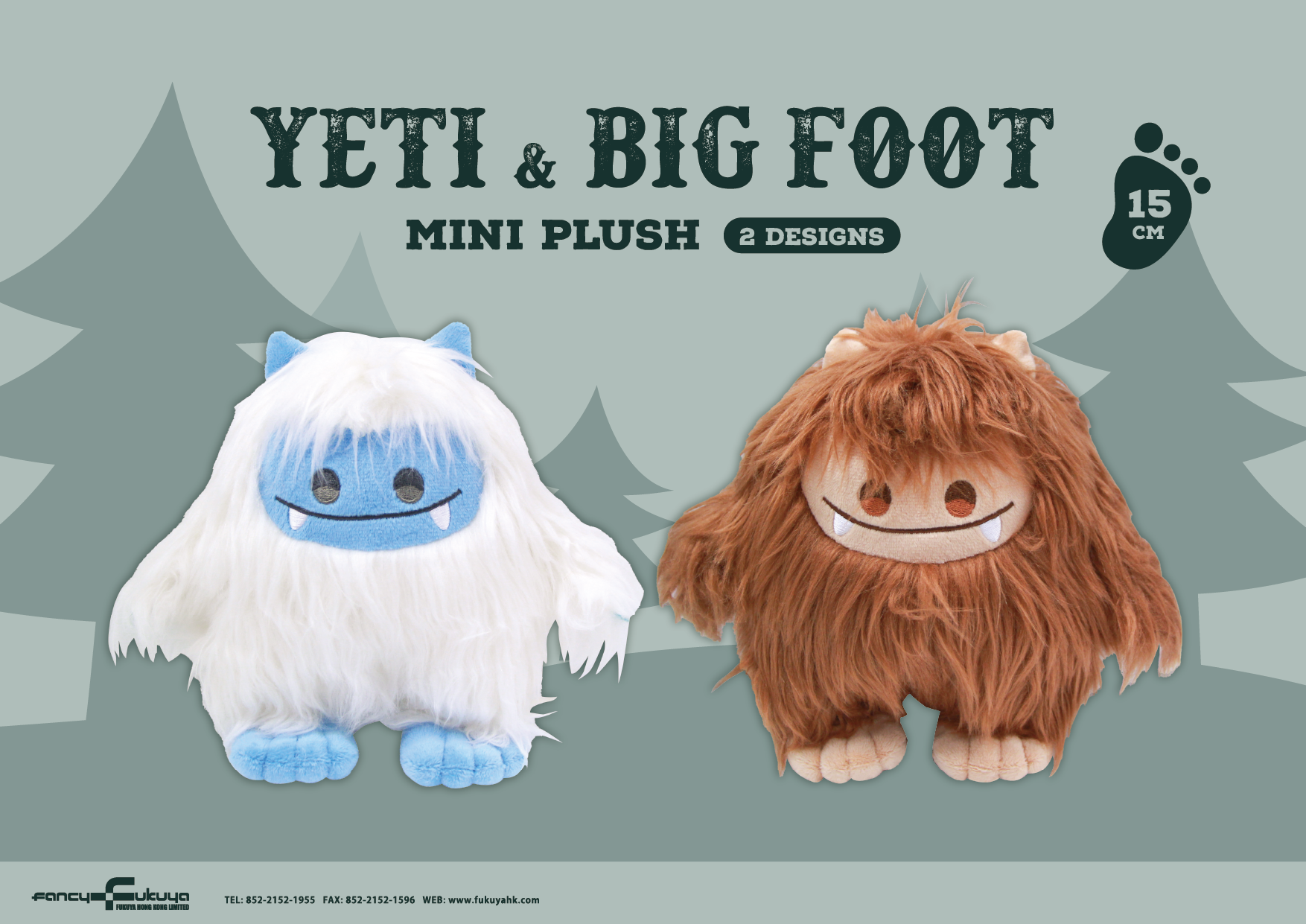 Yeti & Big Foot MINI Plush