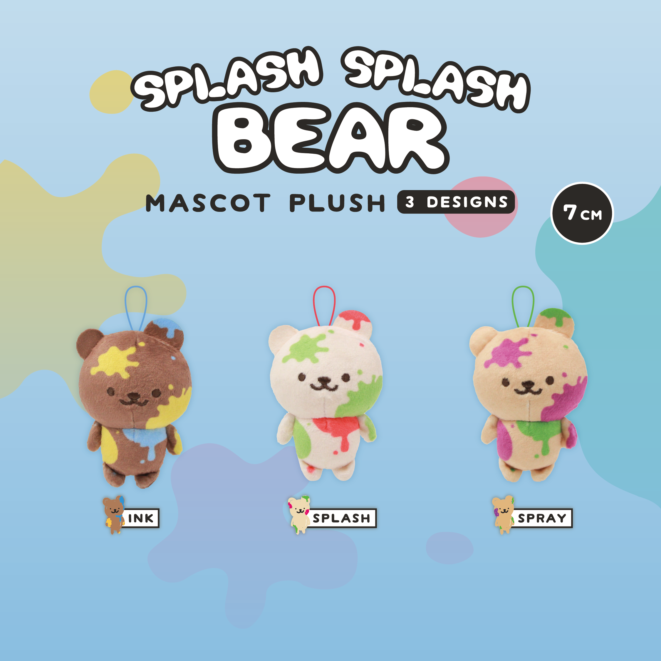 Splash Splash Bear Mascot Plush