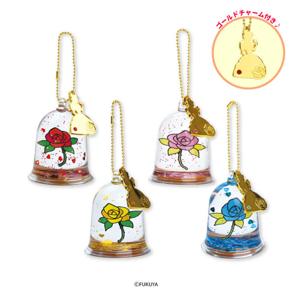 Rose in mini dome charm