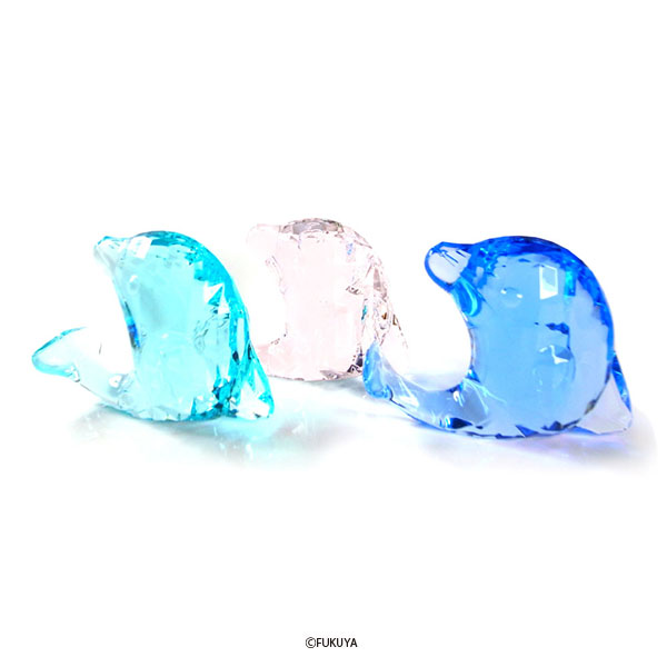 ACRYLIC DIAMOND CUT DOLPHIN BIG 