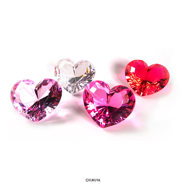 ACRYLIC DIAMOND CUT HEART BIG
